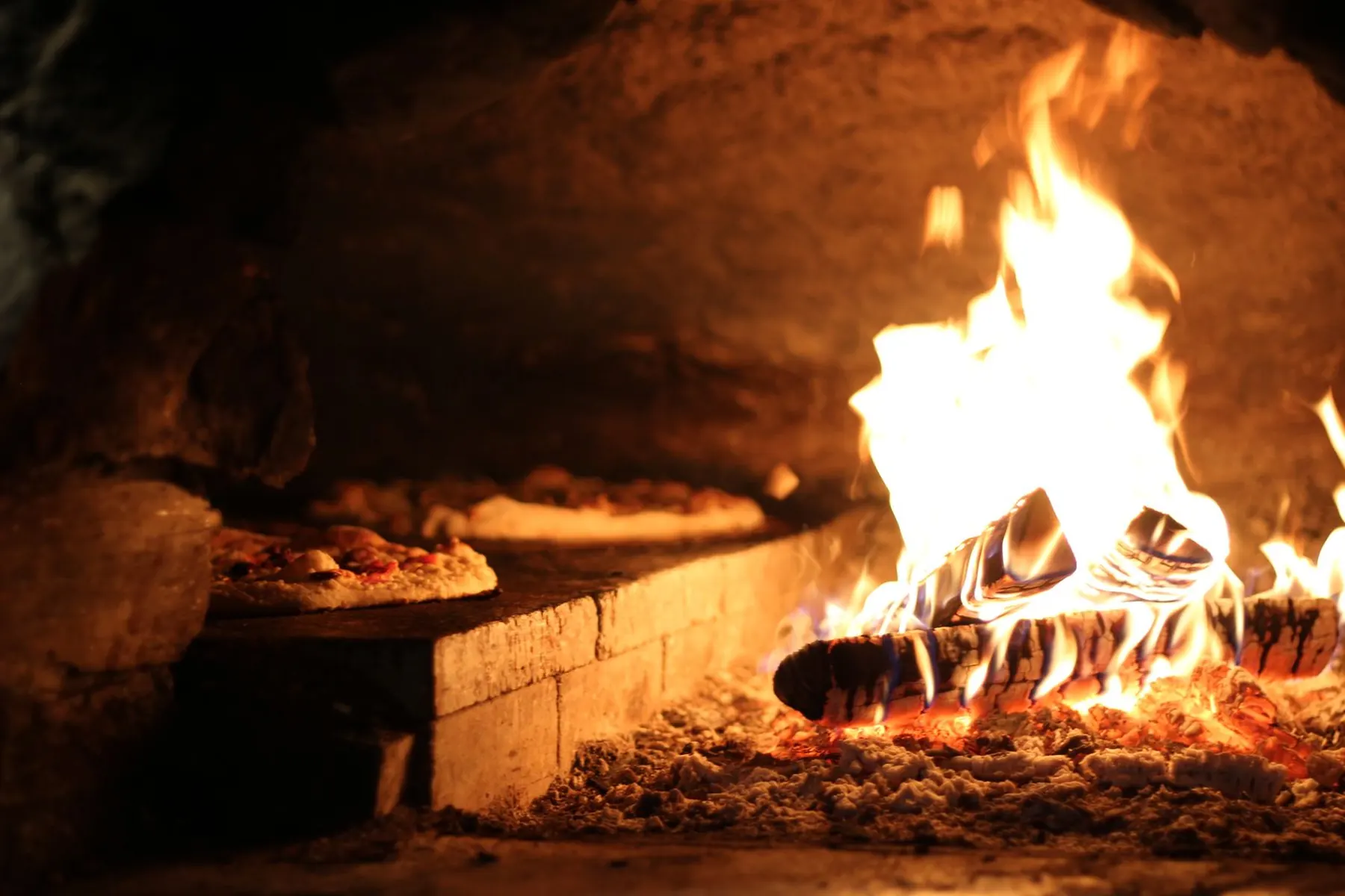 The wood-fired oven at Relish